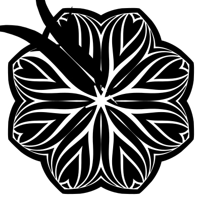 Stylized Blossom Silhouette clipart