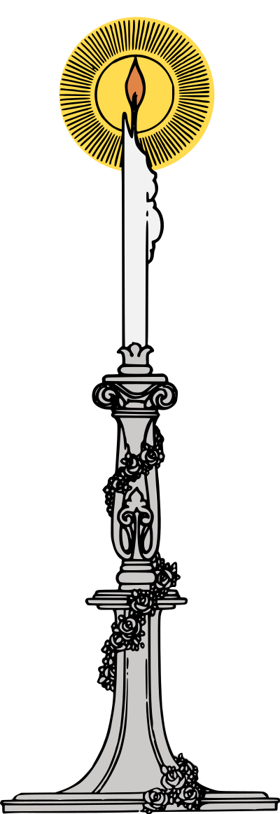 Stylized Candle - Colour Remix clipart