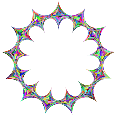 Stylized Checkered Geometric Frame Prismatic clipart