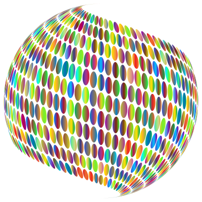 Stylized Circles Sphere Polyprismatic clipart