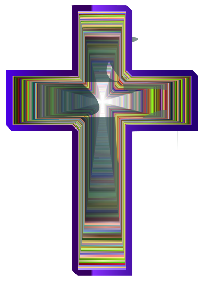 Stylized Cross Design Chromatic clipart
