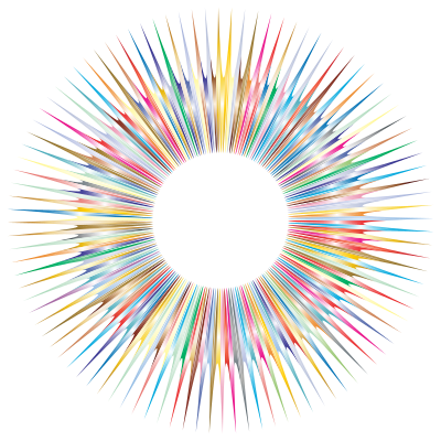 Stylized Detailed Sun Prismatic 3 clipart