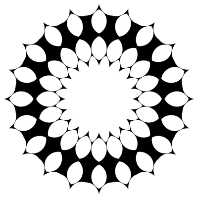 Stylized Flower Design clipart