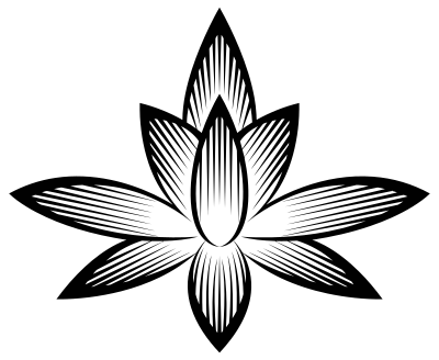 Stylized Flower Silhouette clipart