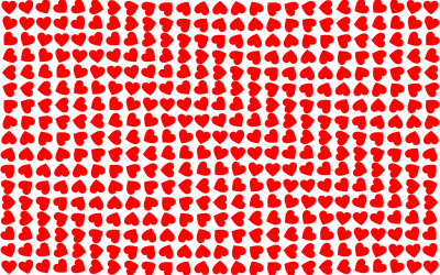 Stylized Hearts Background clipart