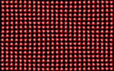 Stylized Hearts Background Red clipart