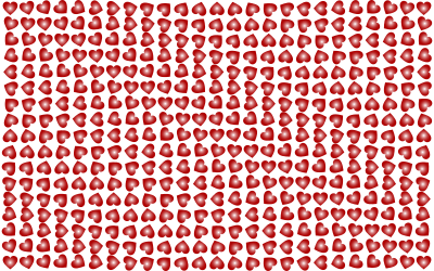 Stylized Hearts Background Red No BG clipart