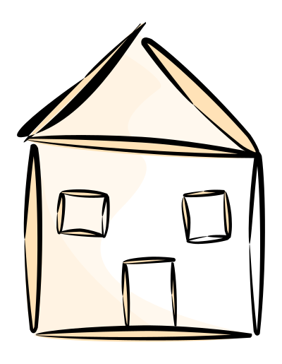 Stylized house clipart