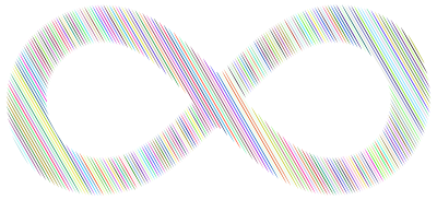 Stylized Infinity Symbol Prismatic clipart