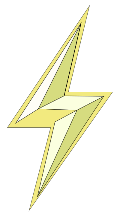 Stylized Lightning Bolt clipart