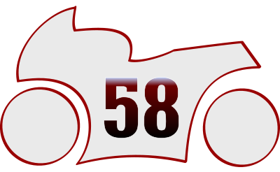 stylized marco Simoncelli motoGP clipart