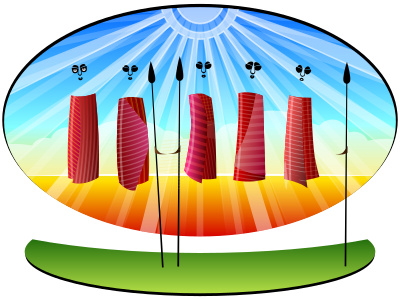 Stylized Masai clipart