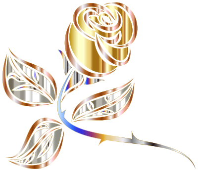 Stylized Rose Extended 2 Minus Background clipart