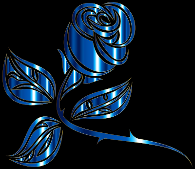Stylized Rose Extended 5 clipart