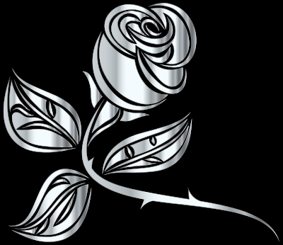 Stylized Rose Extended 7 clipart