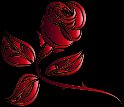 Stylized Rose Extended 8 clipart