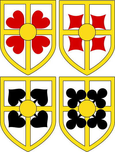 Stylized Shield for Card Faces clipart