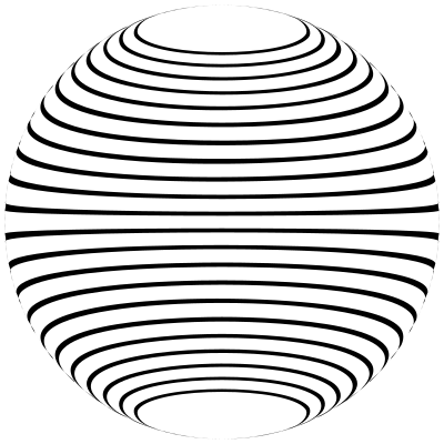 Stylized Sphere Lines clipart