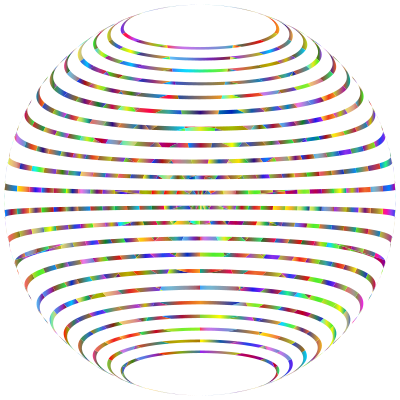 Stylized Sphere Lines Type II No BG clipart