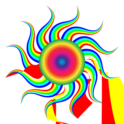 Stylized Sun clipart