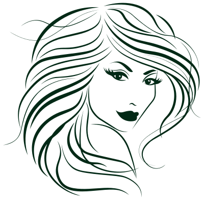 Stylized Woman's Hair clipart