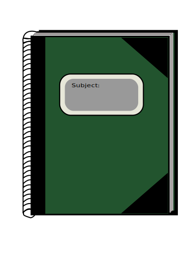 Subject-book clipart