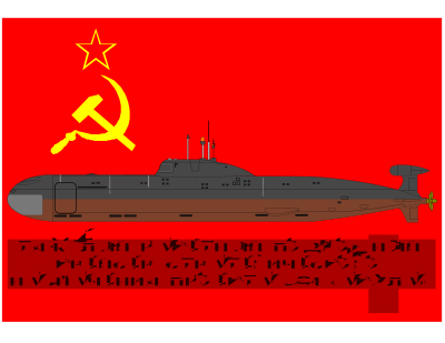 Submarine AKULA clipart