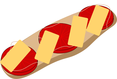 Submarine sandwich 01 clipart