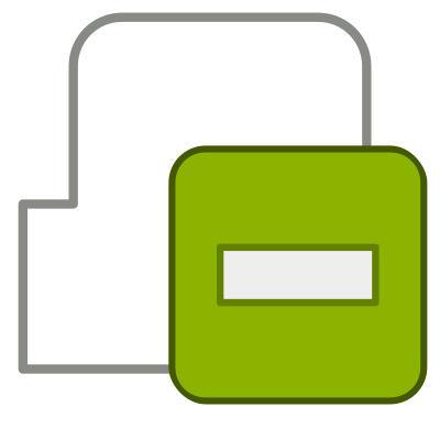 Subtract Tab Icon clipart