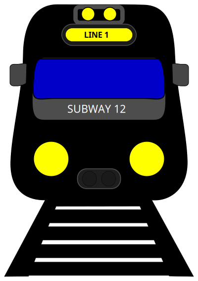 Subway 12 clipart