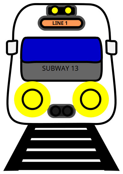 Subway 13 clipart