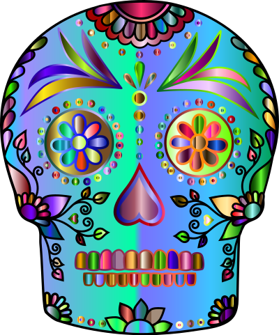 Sugar Skull By Vera Kratochvil Chromatic clipart