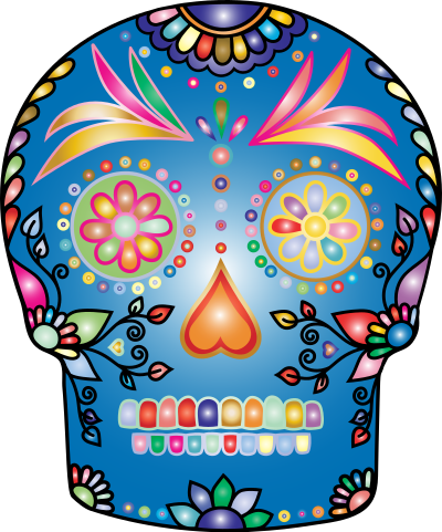 Sugar Skull By Vera Kratochvil Prismatic clipart
