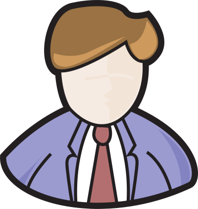 Suit Man - Colour clipart