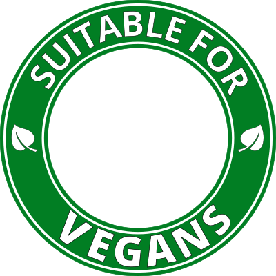 Suitable for vegans circle border transparent center clipart