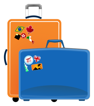 Suitcases clipart
