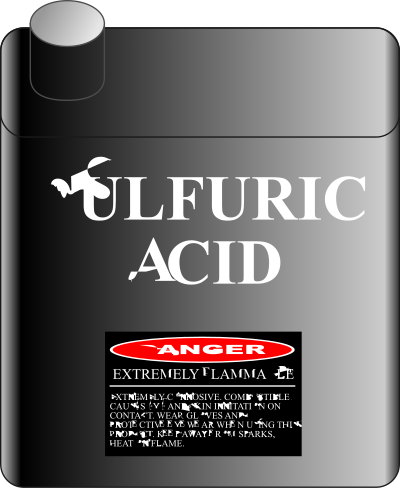Sulfuric acid clipart