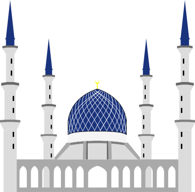 Sultan Salahuddin Abdul Aziz Shah Mosque, Shah Alam (simple) clipart