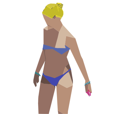 Summer - Blue Bikini clipart