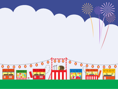 Summer Bon Dance Stage clipart