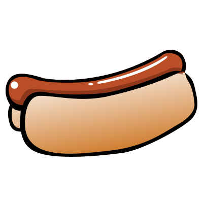 Summer Hot Dog clipart
