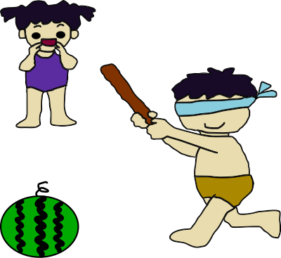 Summer: Suikawari clipart