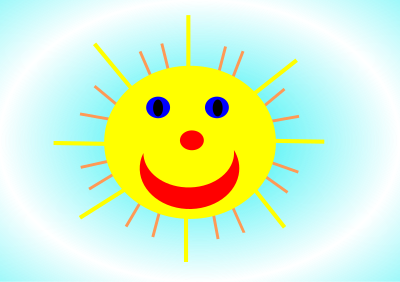Summer sun clipart