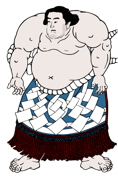 Sumo Kunisada clipart