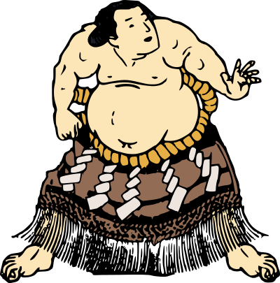 Sumo Wrestler - Hand Out clipart