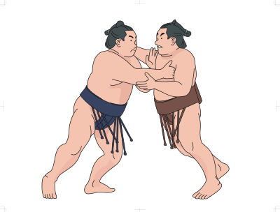 Sumo Wrestlers (#1) clipart