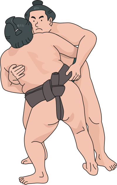 Sumo Wrestlers (#2) clipart