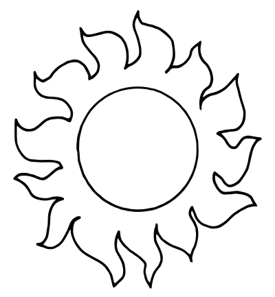 Sun - Abstract 010 clipart
