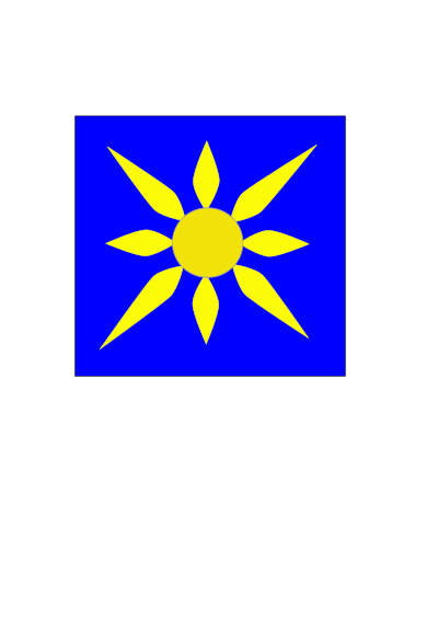Sun and sky clipart
