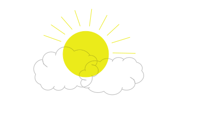 Sun Behind Clouds clipart